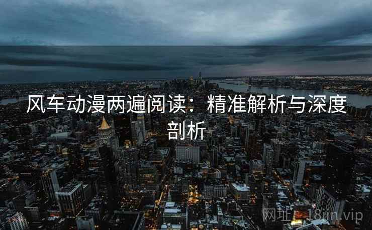 风车动漫两遍阅读:精准解析与深度剖析 风车动漫两遍阅读:精准解析与深度剖析